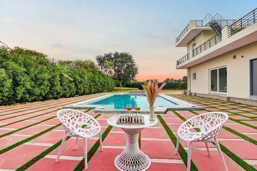 Vijeta Farms | 3-BHK With Private Pool, Lawn, Terrace & Bonfire