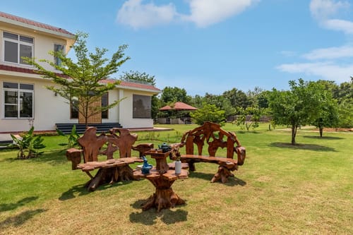 Raga | 2-BHK | Pvt Pool | Garden | Gazebo | Entertainment Lounge | Kids Play Area