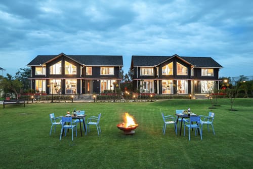 Esh Cottages Birch | Hillside 4-BHK Hideaway With Lush Garden, Common Pool, &  Gaming Zone