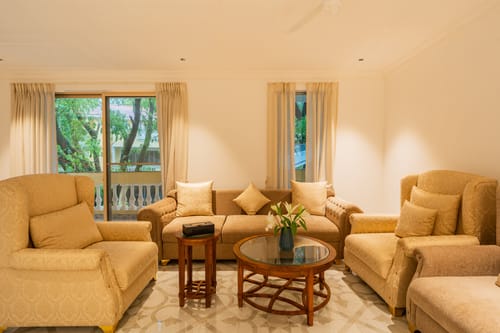 Kensho Daisy | Serene 5-BHK Villa With Private Pool, Common Pool, & Lift; Near Popular Beaches
