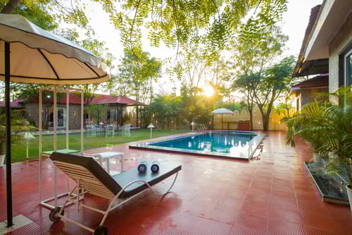 Roohmon’s Farm | Exquisite 5-BHK Retreat With Private Pool, Garden & Barr