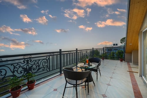 Konifer Pinegrove | 3-BHK Hilltop Escape with Attic, Panoramic Views, Garden, & Outdoor Lounge