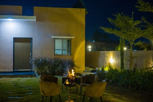 The Bliss Hushwood | 2-BHK Villa With Private Pool, Lush Garden & Poolside Gazebo; Pet-friendly