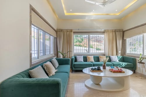 Shourya Zenna | 3-BHK | Pvt Pool & Garden | Terrace | Scenic Views