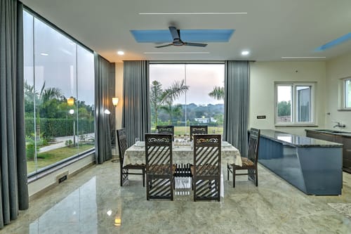 Amaltas | 4 BHK Countryside Hideaway With Pvt Pool, Lush Garden & 360 Aravalli Views