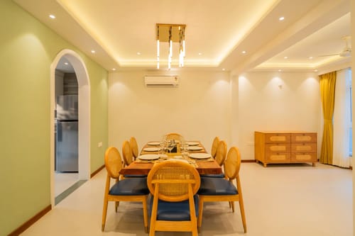 Solace Teal | Charming Pet-friendly 5-BHK Getaway With Private Pool | Grand Dining & 2 living spaces