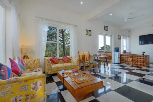 Stars and WindSongs | 1 Suite with Summer Pool, Private Balcony, Garden, Games, Restro & Hill Views