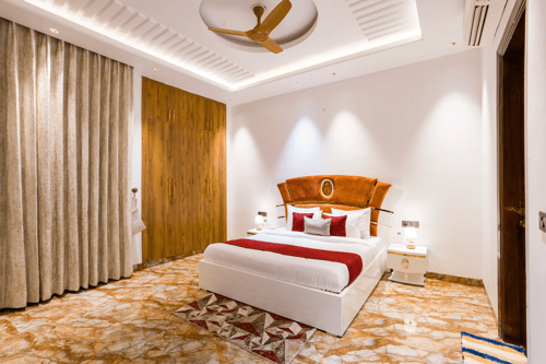 Sanisa Farm |  3-BHK Farmhouse With Private Pool, Game Zone & Lush Garden