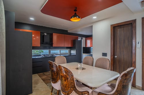 Trio’s Top | 1-BHK Pet-friendly Apartment with patio and Outdoor lounge Area