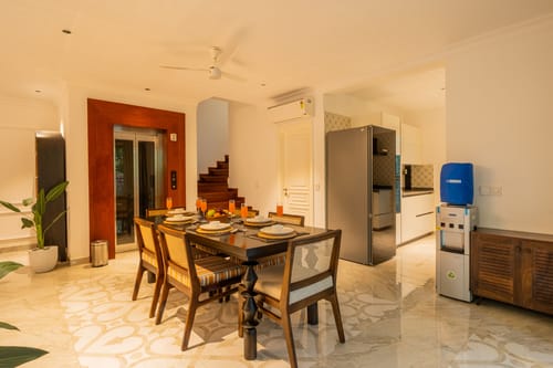 Kensho Marigold | Serene 3-BHK Villa With Common Pool & Lift; Near Popular Beaches