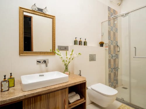 Villa Aarna | Tropical 3-BHK Villa Near Ozran Beach With Private Pool & Lounge Area