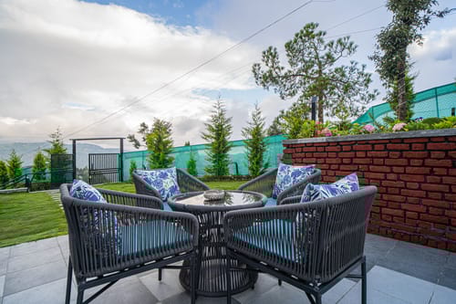 Trio’s Top | 1-BHK Pet-friendly Apartment with patio and Outdoor lounge Area