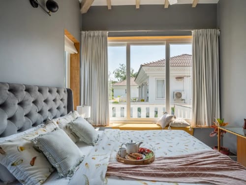 Villa Aarna | Tropical 3-BHK Villa Near Ozran Beach With Private Pool & Lounge Area