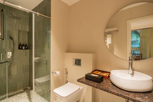 Kensho Daisy | Serene 5-BHK Villa With Private Pool, Common Pool, & Lift; Near Popular Beaches