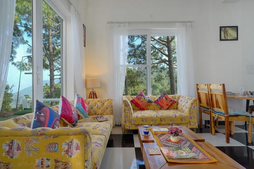 Stars and WindSongs | 1 Suite with Summer Pool, Private Balcony, Garden, Games, Restro & Hill Views