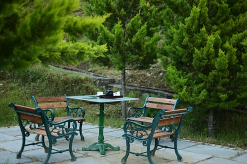 GlenBrook Estate Juniper | Hillside 1-BHK Suite with Shared Gazebo, Restro & Lounge Area Near Waterfall 