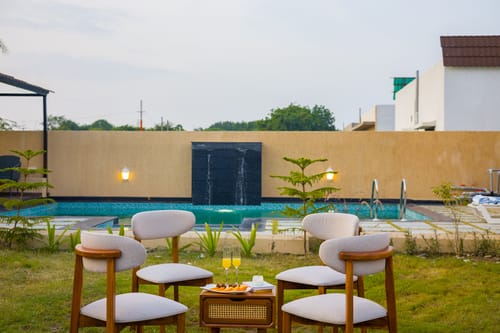 The Bliss Nestlewood | 2-BHK Villa With Private Pool, Lush Garden & Poolside Gazebo