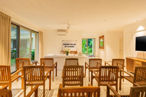 Kensho Daisy | Serene 5-BHK Villa With Private Pool, Common Pool, & Lift; Near Popular Beaches