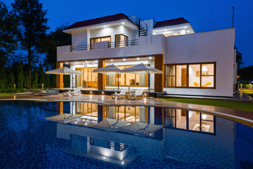 Sanisa Farm |  3-BHK Farmhouse With Private Pool, Game Zone & Lush Garden