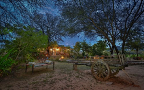 Bagh Serai | Cottage With Plunge Pool & Living Area on 5-Acre Land Near Forest With Common Pool & Restro