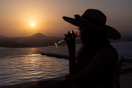 Sunset on the Lake - Igatpuri