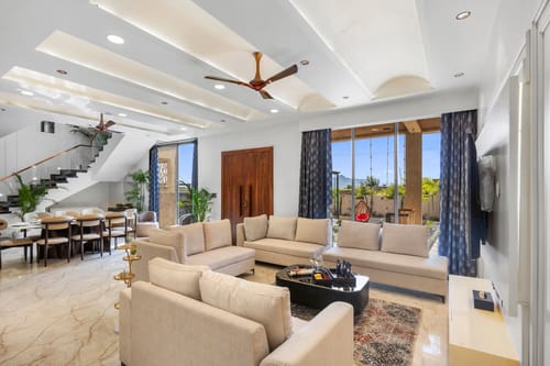 Shreya Blossom Retreat | 4-BHK Villa With Private Pool, Gazebo, Garden, Bar & Scenic Aravali Views