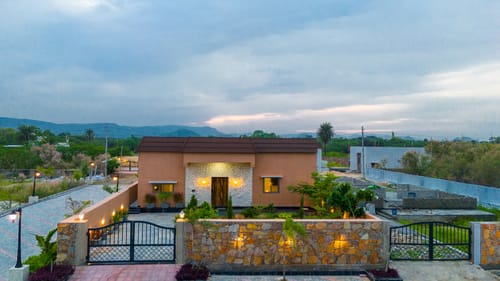 The Bliss Hushwood | 2-BHK Villa With Private Pool, Lush Garden & Poolside Gazebo; Pet-friendly