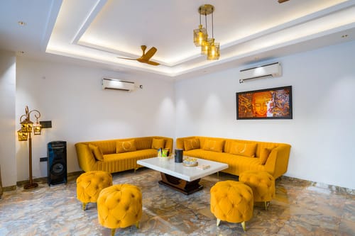 Sanisa Farm |  3-BHK Farmhouse With Private Pool, Game Zone & Lush Garden