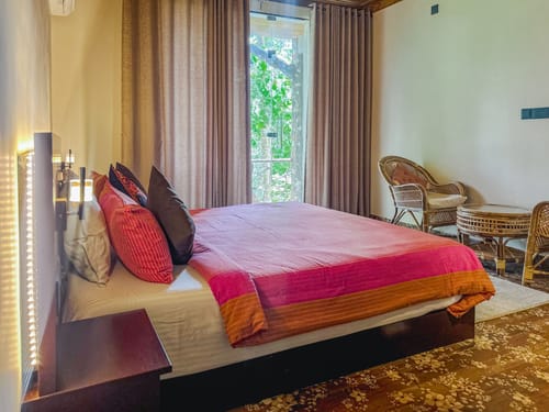 Panchavadi | Forest-Facing Room on 10-acre Land, Shared Natural Pool, Garden & Restro