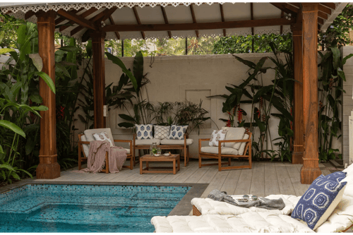 PinkSky | 4-BHK | Pvt. Pool, Bar & Gazebo