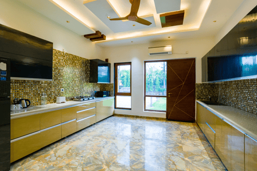 Sanisa Farm |  3-BHK Farmhouse With Private Pool, Game Zone & Lush Garden