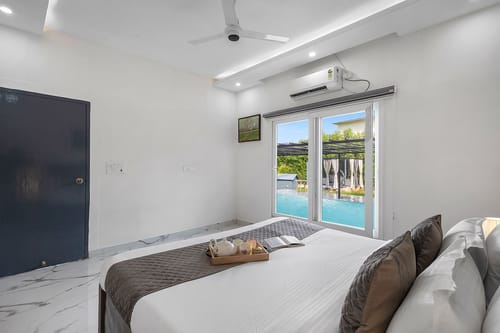 Nathaniel | Pet-friendly 3-BHK Farmhouse With Private Pool, Gazebo & Lush Garden