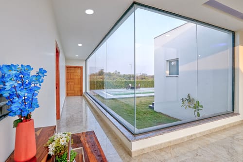 Amaltas | 4 BHK Countryside Hideaway With Pvt Pool, Lush Garden & 360 Aravalli Views