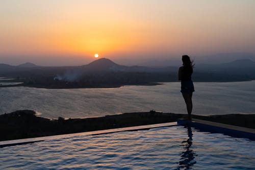 Sunset on the Lake - Igatpuri