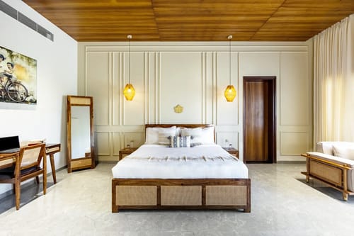 Kvanya Mansion | Regal 5-BHK Getaway With Pvt Pool, Home Theater, Gym & Garden