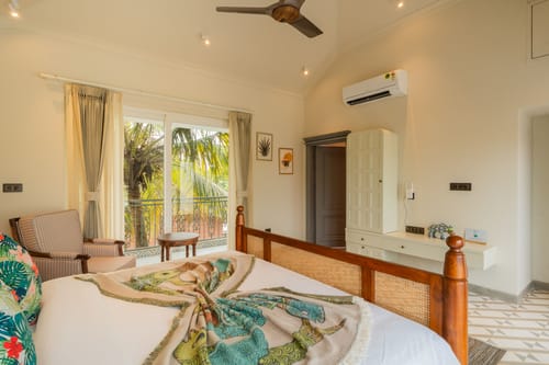 Purple Coral | Luxe 5-BHK Villa With Two Private Pools & Lift Near Chapora Fort