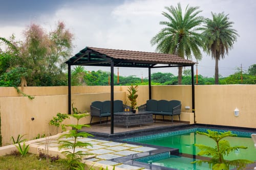 The Bliss Nestlewood | 2-BHK Villa With Private Pool, Lush Garden & Poolside Gazebo