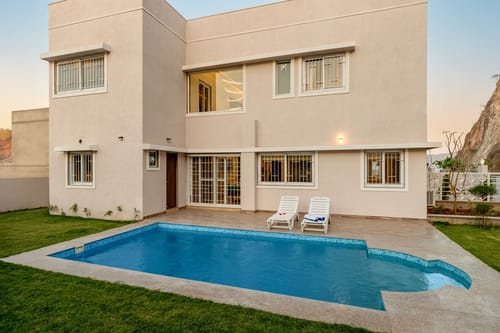 Shourya Eden | 3-BHK | Pvt Pool & Garden | Scenic Views