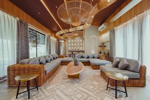 Ananta Bliss Taksu | 2-BHK Villa On 1-Acre of Land with Shared Pool, Gazebo, Garden & a Firepit Lounge