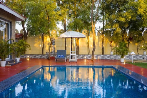 Roohmon’s Farm | Exquisite 5-BHK Retreat With Private Pool, Garden & Barr