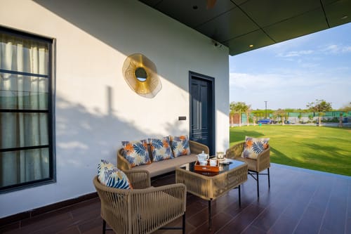 Ibiza | Luxe 4-BHK Farmhouse With Private Pool, Garden & Indoor Bar