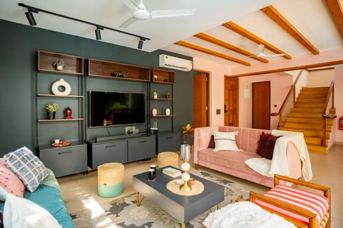 Villa Aarna | Tropical 3-BHK Villa Near Ozran Beach With Private Pool & Lounge Area