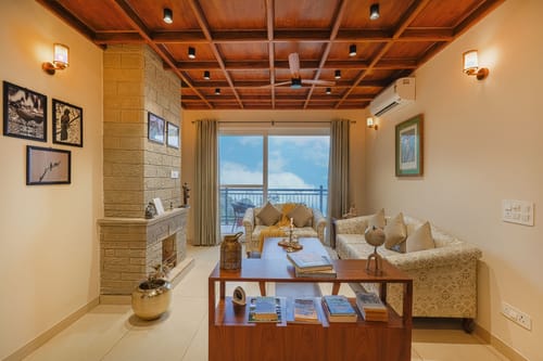 Konifer Wild Fern | Hilltop 2-BHK Retreat with Scenic Views, Shared Garden & Outdoor Seating Space