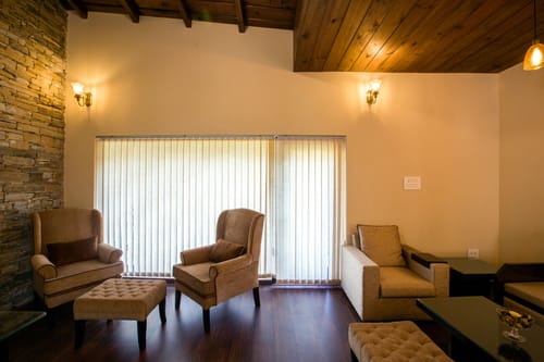 GlenBrook Estate Juniper | Hillside 1-BHK Suite with Shared Gazebo, Restro & Lounge Area Near Waterfall 