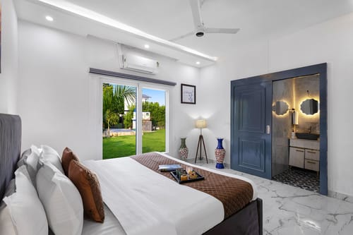 Nathaniel | Pet-friendly 3-BHK Farmhouse With Private Pool, Gazebo & Lush Garden