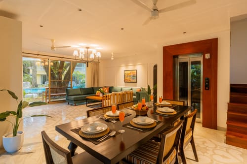 Kensho Marigold | Serene 3-BHK Villa With Common Pool & Lift; Near Popular Beaches