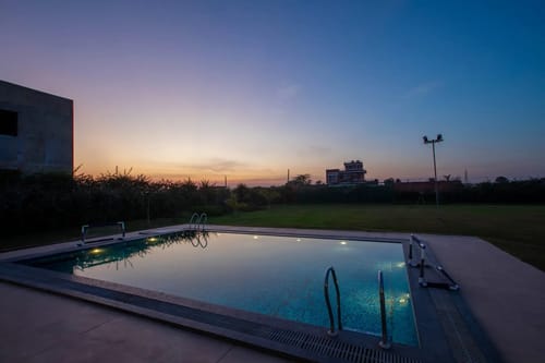 Anantara | 3-BHK | Pet-Friendly Farmstay With Private Pool | Camel Rides & more 