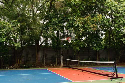 Common pickleball court