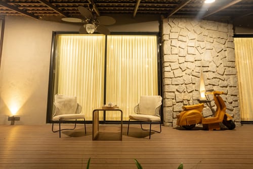 Outdoor seating area