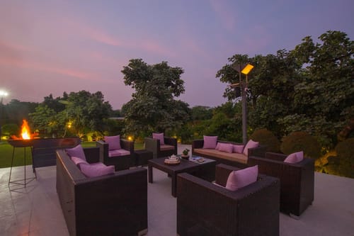 Outdoor sitting area